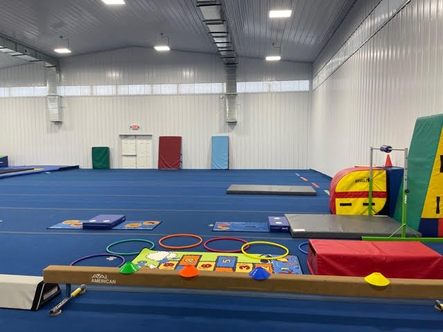 A photo of the gym and the floor.