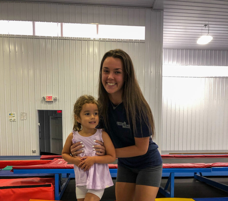 Haley Anderson and a Gymnast.