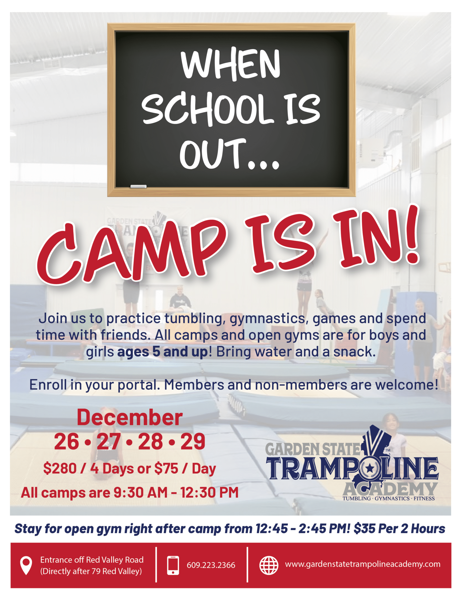 Garden State Trampoline Academy Gymnastics Classes in New Jersey
